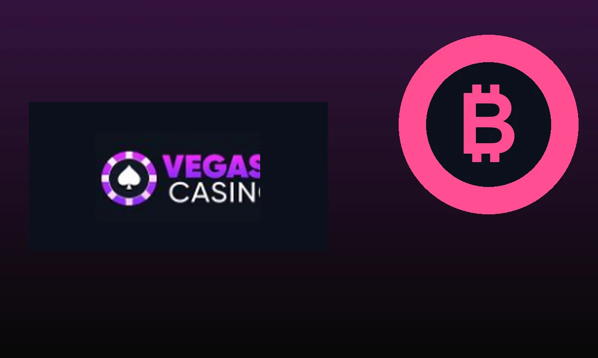 Логотип Vegasy Casino и оформление раздела крипто казино